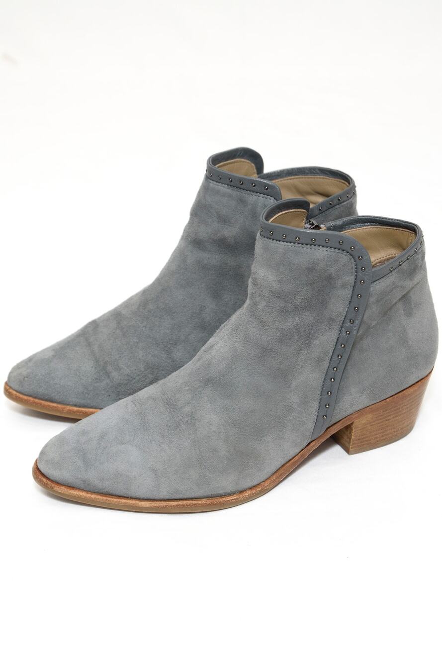 Italeau Adina Waterproof Gray Suede Ankle Boots Booties Size 39.5 US 9